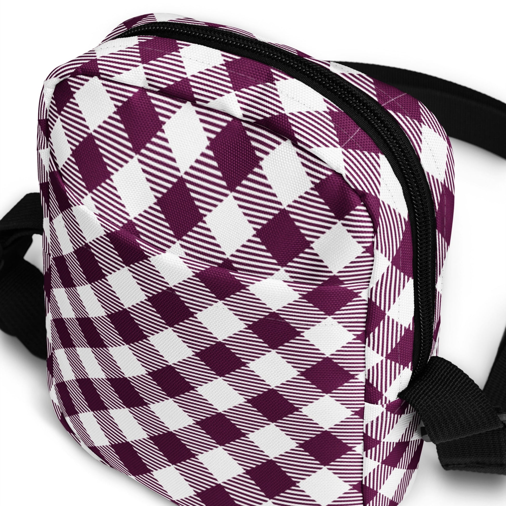 Plum Plaid Crossbody Bag - Merry May