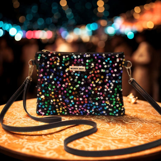 Prism Pop Sequin Crossbody Clutch - Merry May