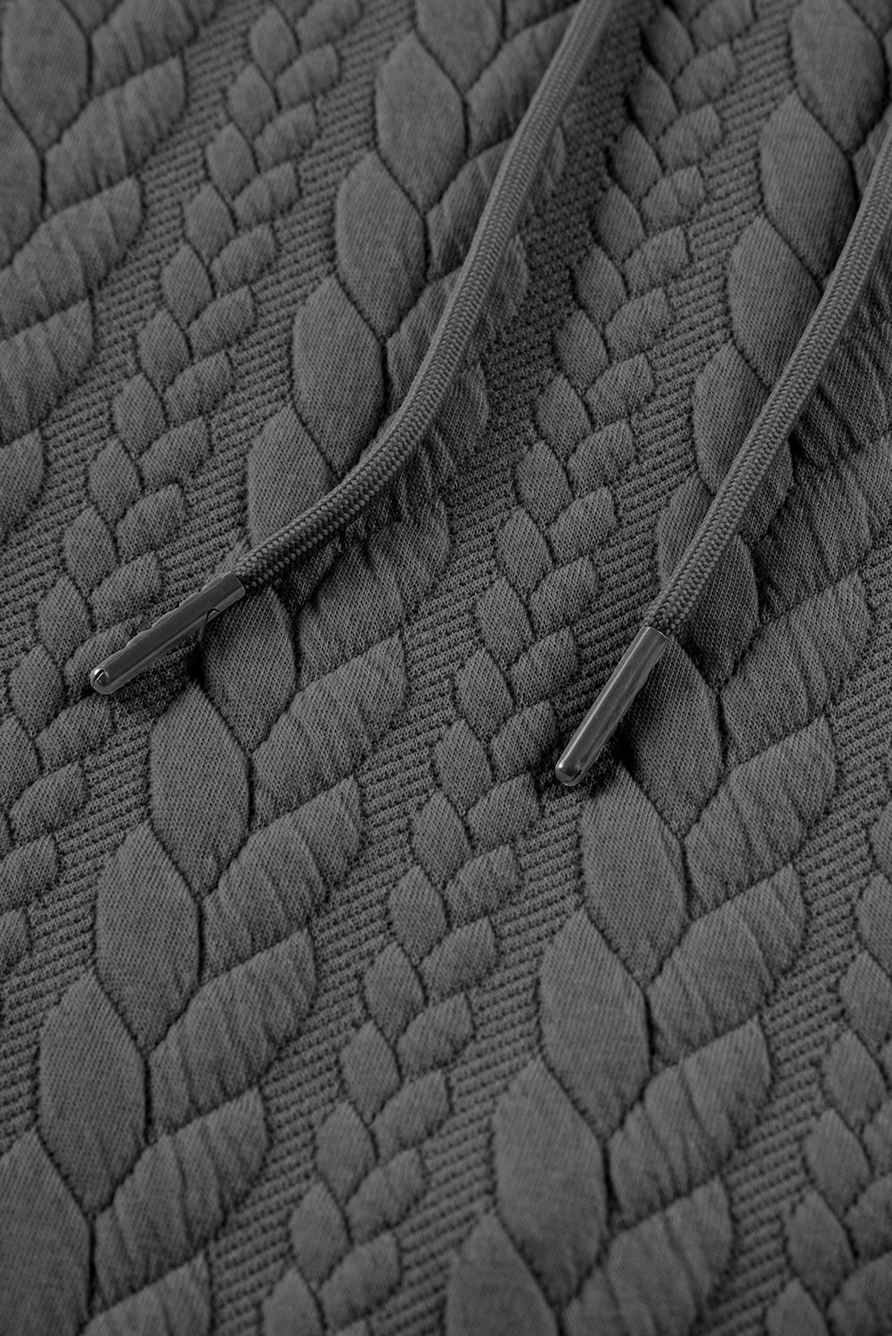 Promise Textured Baggy Solid Hoodie - Merry May