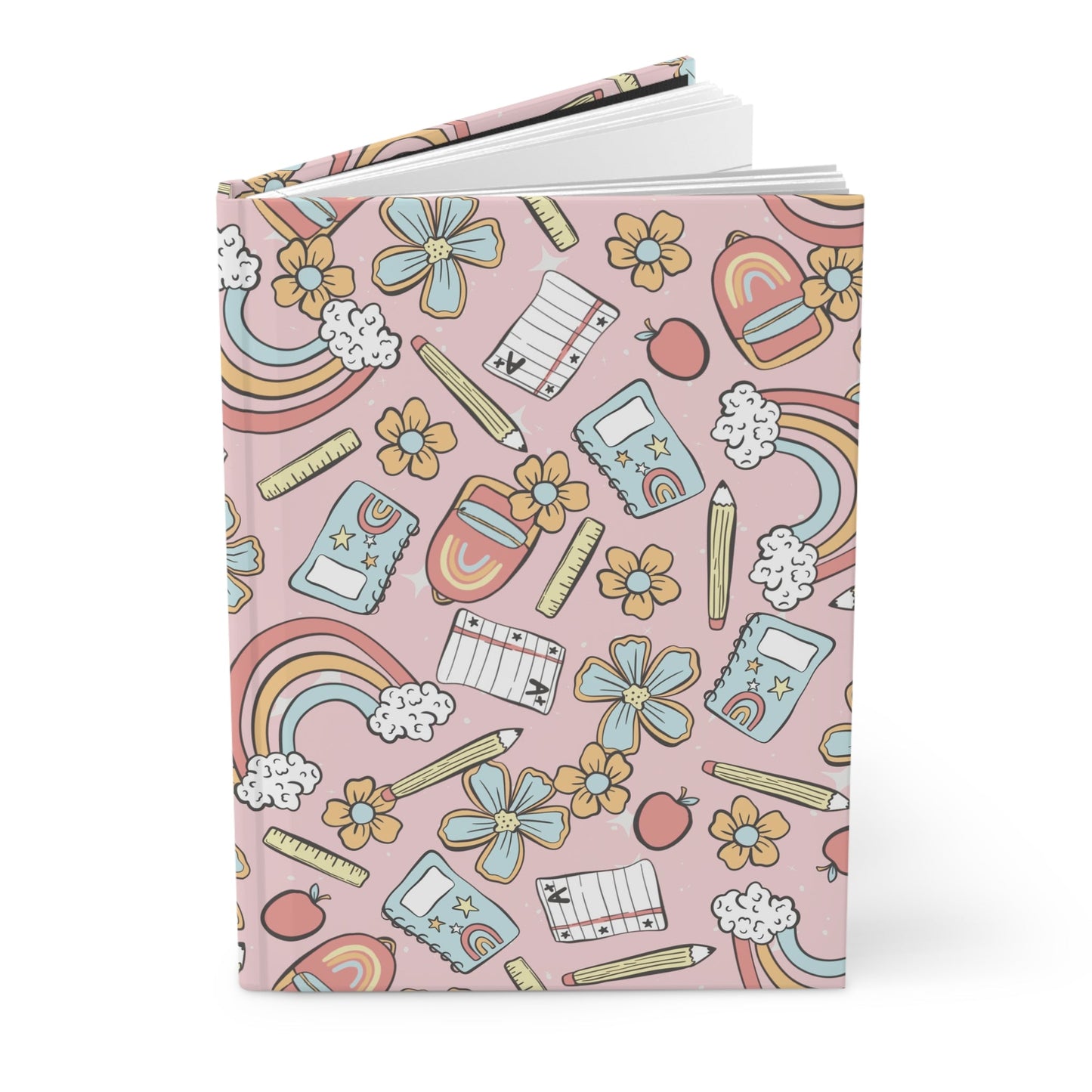 Rainbow Learning Matte Hardcover Journal, 5.75" x 8" - Merry May