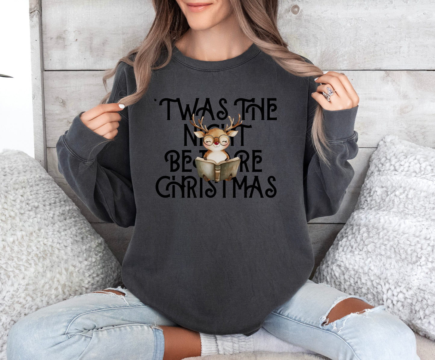 Reading Rudolph Sweatshirt - Merry May