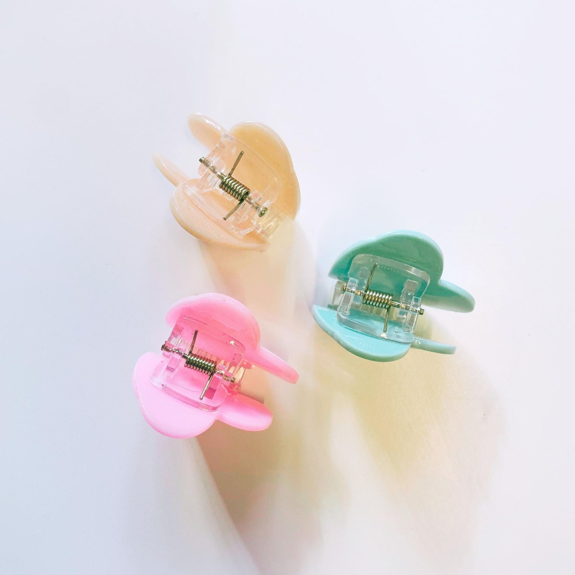 Romantic Set of 3 Mini Heart Claws in Heart Shaped Gift Box - Merry May