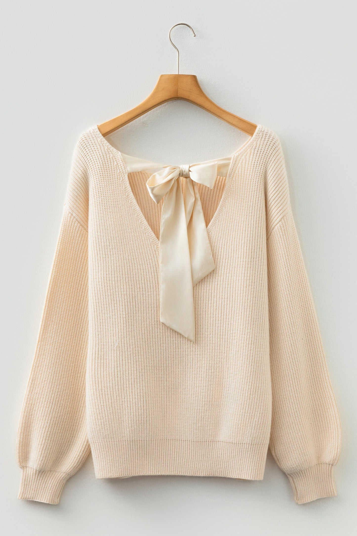 Rosalina Backless Drop Shoulder Sweater - Merry May