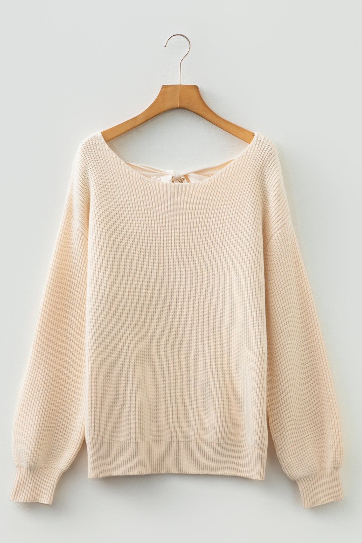 Rosalina Backless Drop Shoulder Sweater - Merry May