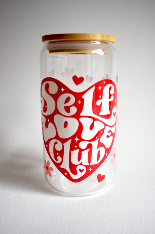 Self - Love Club 16 oz. Glass Cup - Merry May