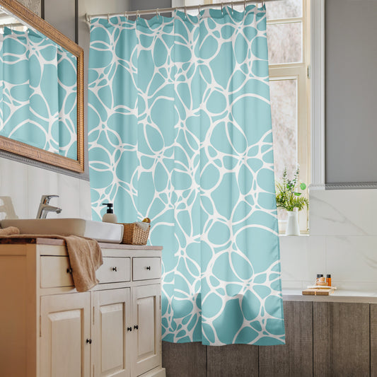 Water Rings Shower Curtain