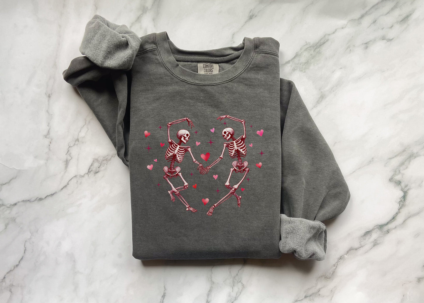 Skeletons in Love Sweatshirt - Merry May
