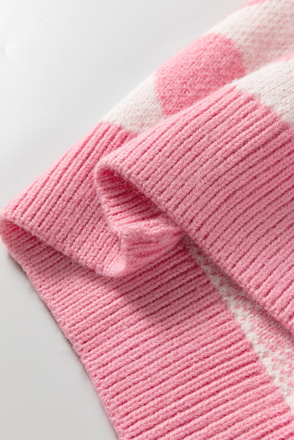 Skylar Heart Print Knit Sweater - Merry May