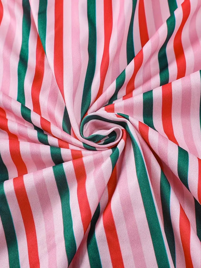 Sleigh All Night Striped Pajamas - Merry May
