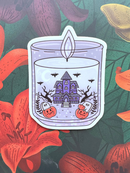 Smells Like Halloween Vinyl Sticker, 2.2” x 3.0” - Merry May