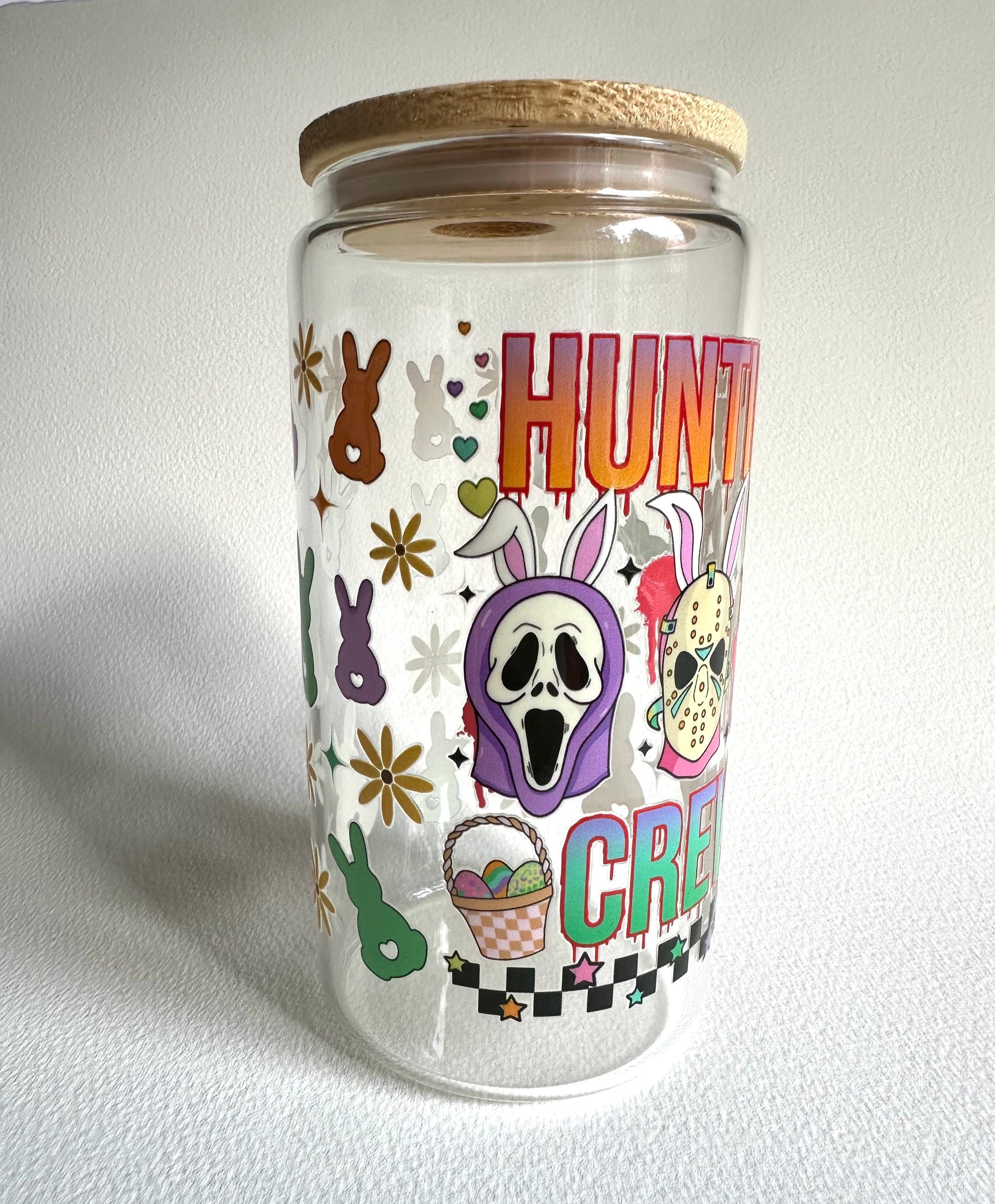 Spooky Hunting Crew 16 oz. Glass Cup - Merry May