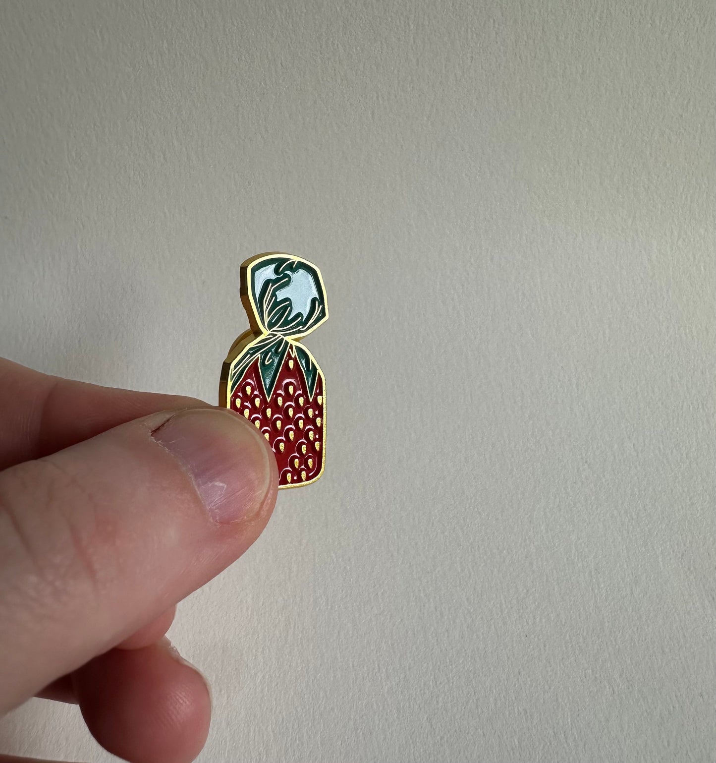 Strawberry Candy Enamel Pin - Merry May