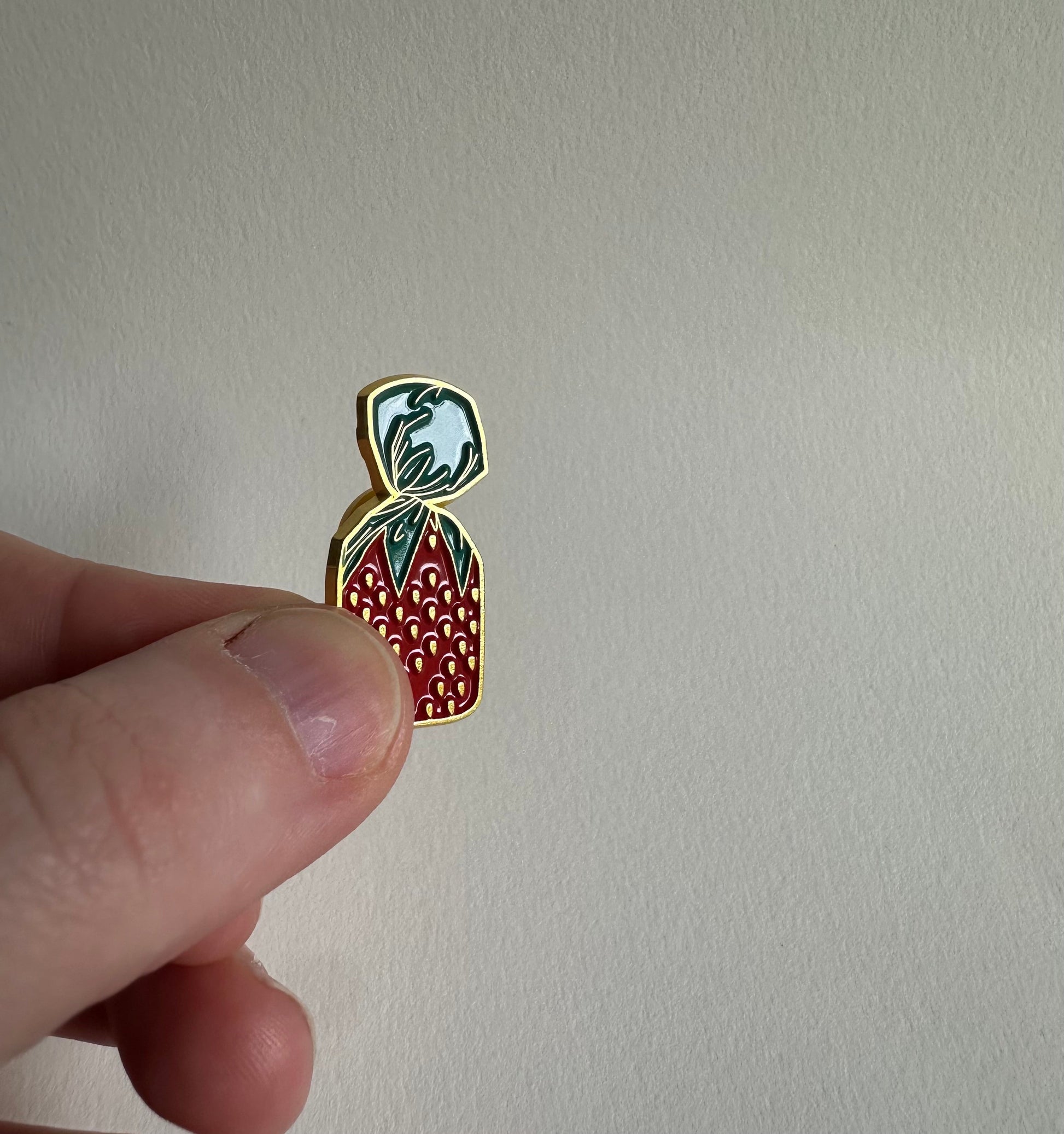 Strawberry Candy Enamel Pin - Merry May