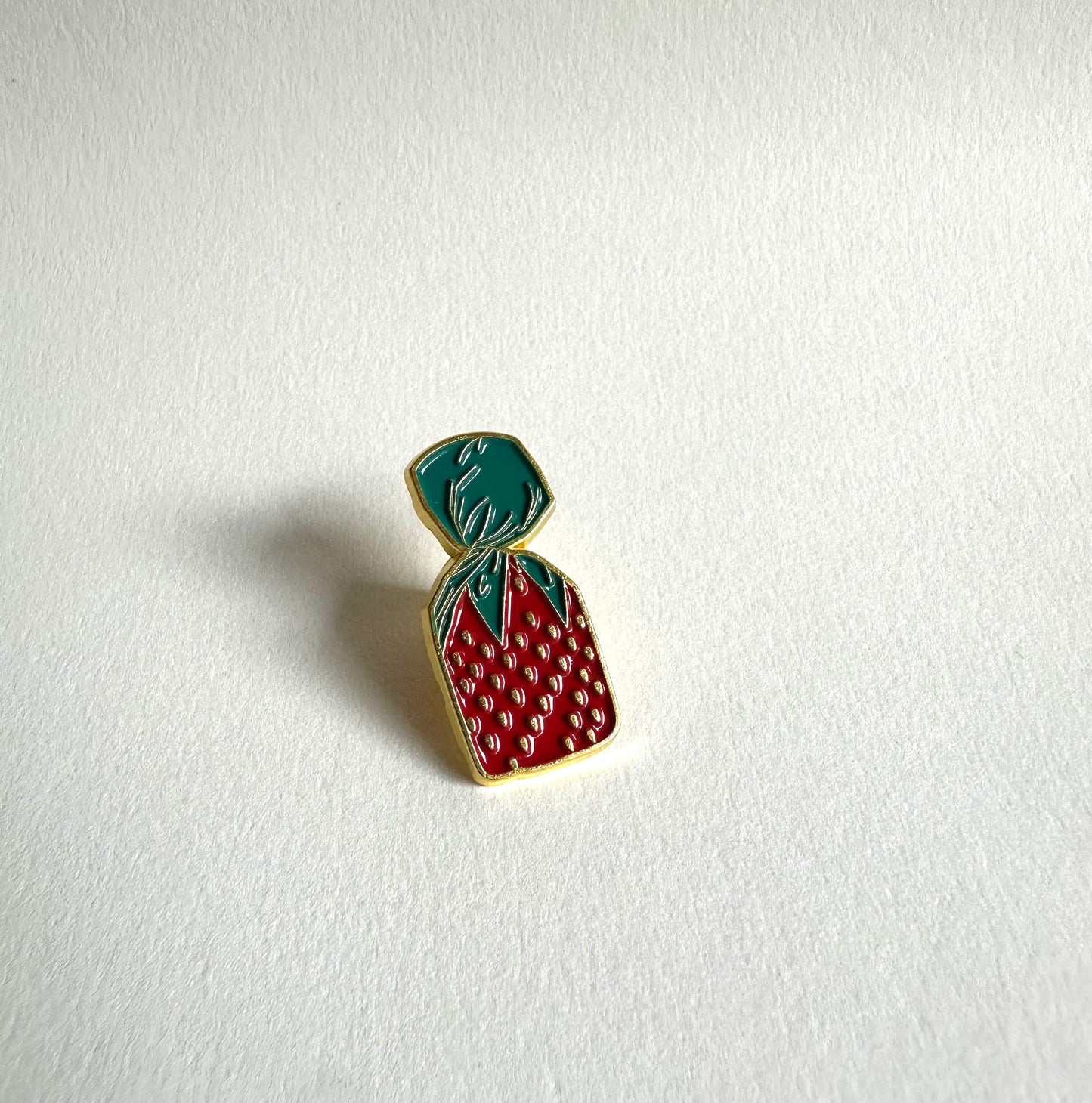 Strawberry Candy Enamel Pin - Merry May