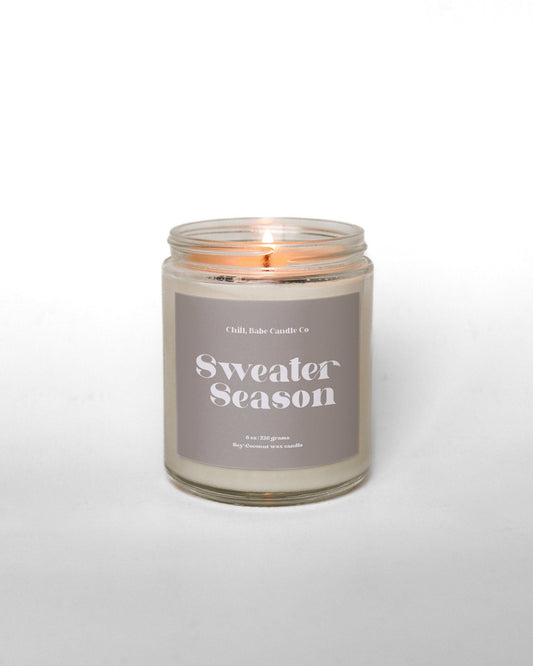 Sweater Season Candle | Autumn Leaves + Juniper + Sage - Merry May