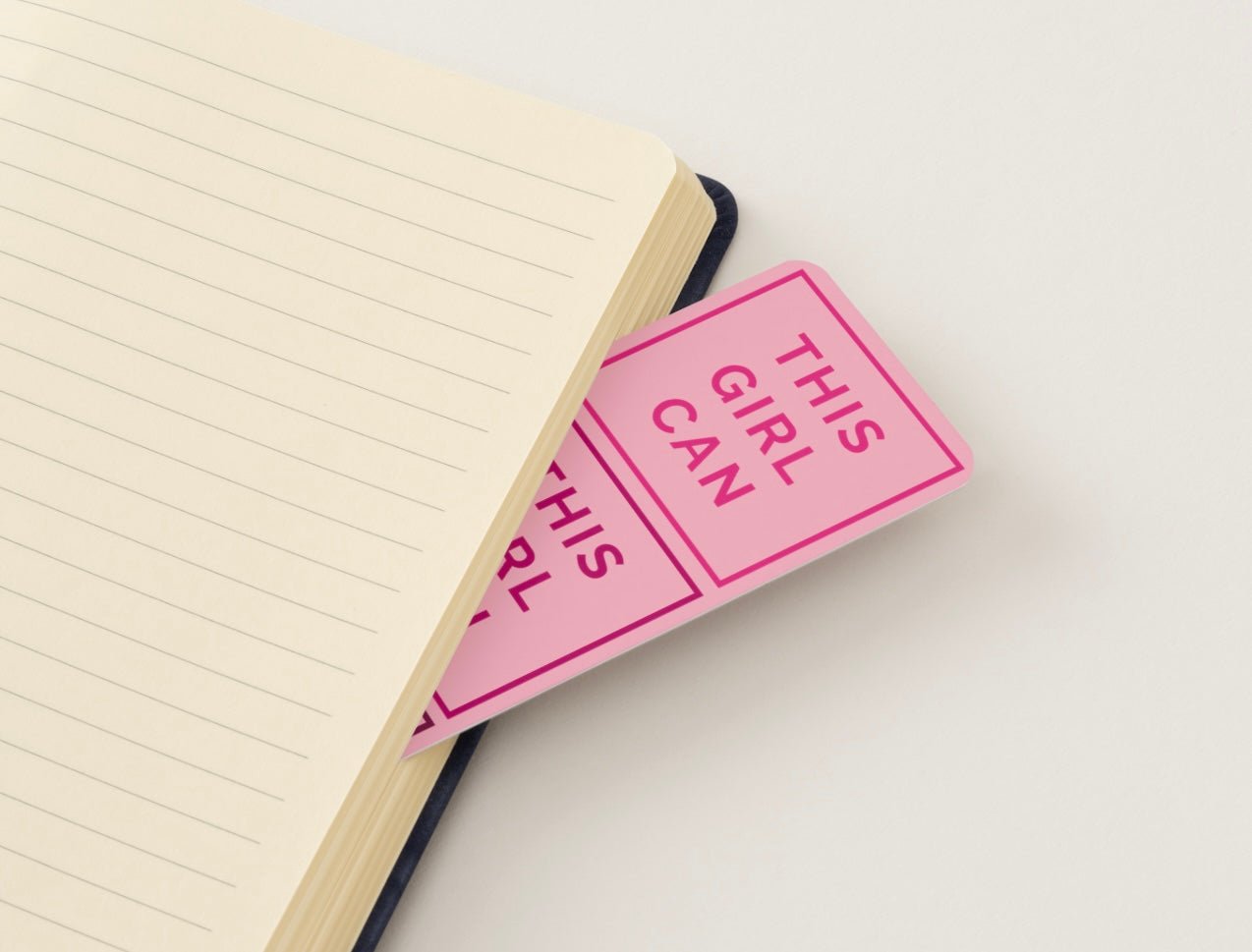 This Girl Can Glossy Double - Sided Bookmark, 2” x 6” - Merry May