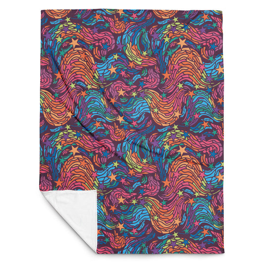 Rainbow Starry Night Blanket