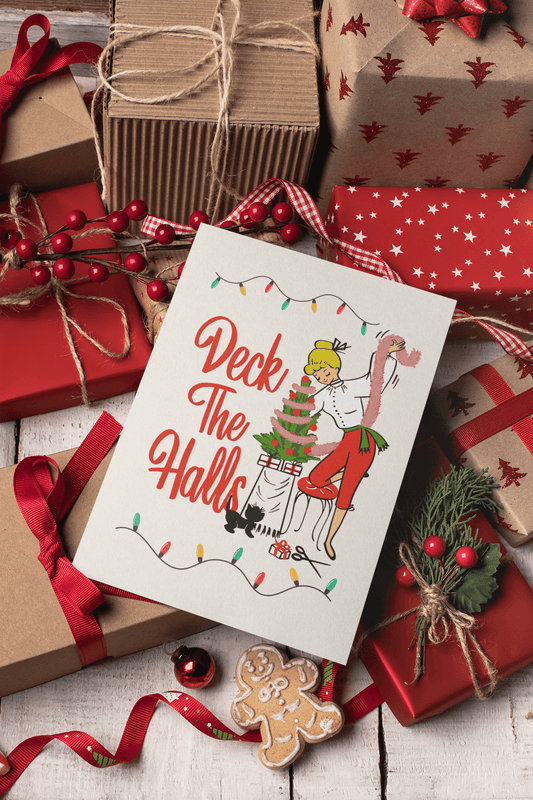 Vintage Christmas Holiday Greeting Cards - Merry May