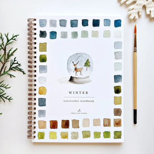 Winter Watercolor Workbook by Emily Lex Studio - Merry May